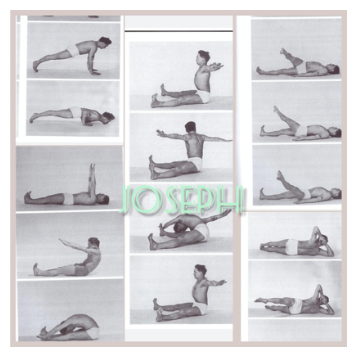 Exercícios mat 34 de Joseph Pilates.