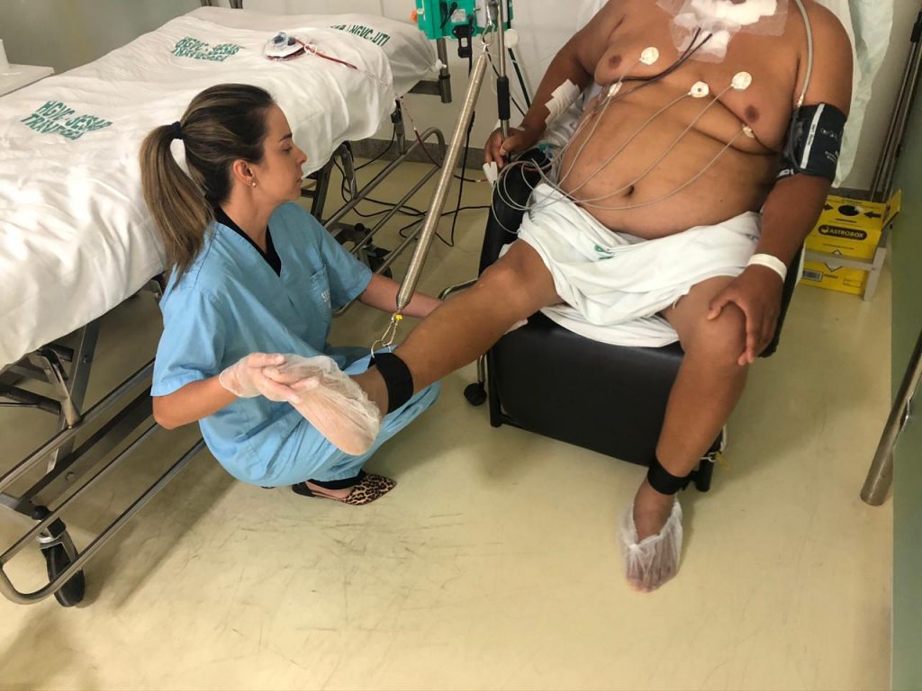 Fisoterapeuta e pilates na UTI