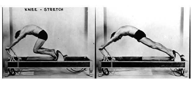 Exercício de pilates em reformer