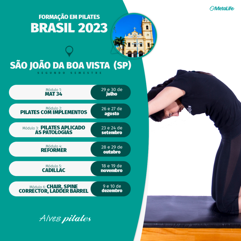 Curso pilates São João da Boa Vista