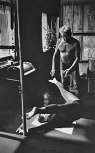 Joseph Pilates e seu Ladder barrel vintage